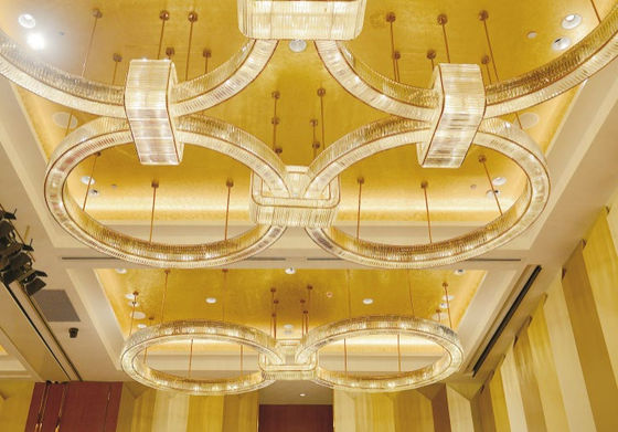Lampu liontin mewah untuk acara komersial hotel
