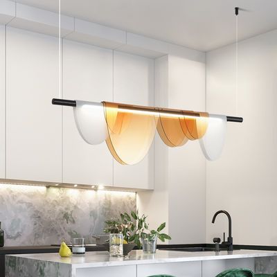 Amber Dan Putih Restaurant Chandelier High Color Rendering LED