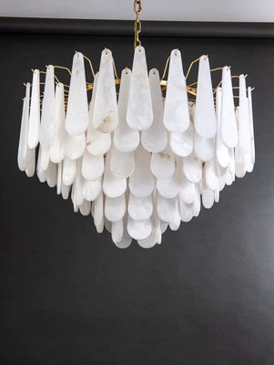 Modern minimalis alabaster lentera ruang tamu lentera ringan villa mewah ruang makan kamar tidur lampu liontin dekoratif