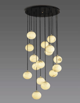 Spiral Modern Crystal Chandelier Hall Long Flush Mount Chandeliers Pencahayaan Kristal Lustre Led L'Escalier Lampu