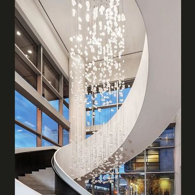 Custom Hanging Lights Tangga Panjang Mewah 110V Led Honeycomb Light Deformable Hanging Modular Light