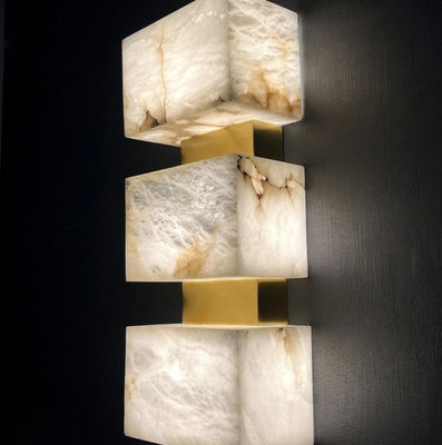 Lampu Marmer Modern Studio Mewah LED Modern ruang tamu Koridor Tangga Kamar Tidur Headboard Lampu dinding Marmer