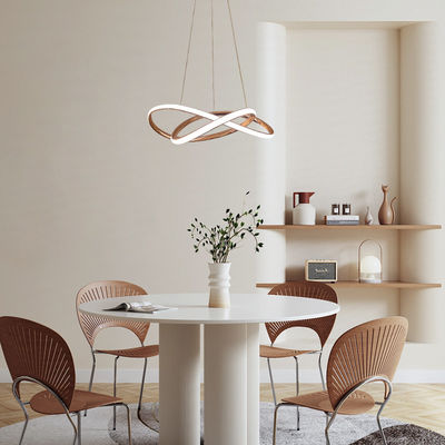 Desain Modern Gaya Nordic Lampu Aluminium Lobby Restoran 166w Led Lampu Lampu Lampu