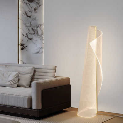 Kepribadian Nordic Irregular Tipe Khusus Seni Akrilik Suasana Desain Postmodern Rasa Led Light Guide Sofa Lampu Lantai