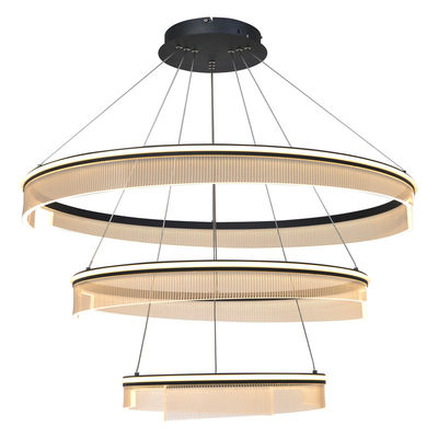 Three Ring Study Kamar tidur acrylic lampu gantung indah translucent ruang tamu ruang makan lampu gantung
