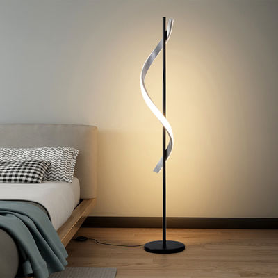 LED Minimalis Kreatif Wave Line Corner Lamp Fashion Spiral Floor Lamp untuk Rumah Hotel Kantor Ruang tamu