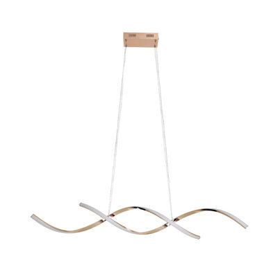 Modern Rumah Restoran LED Lampu Gantung sederhana Hitam Emas Aluminium Indoor Chandelier