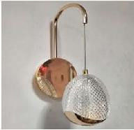 Minimalis Aluminium Akrilik Led Sconces ruang tamu Kamar tidur di samping tempat tidur Modern Spherical Sconces