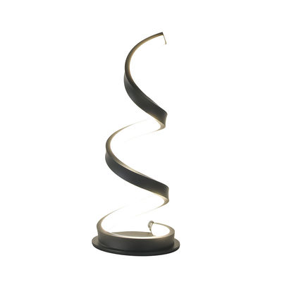 Modern Simple Spiral LED Desk Lamp Bentuk S Dimmable Touch Control Reading Lamp Lampu samping ranjang Ruang kantor
