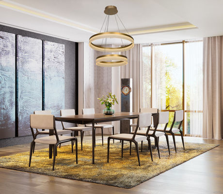 Menghemat energi ruang tamu kamar tidur acrylic langit-langit lentera 84w Led Ring Pendant Lamp