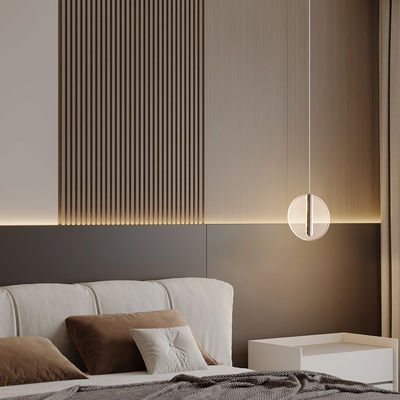 Akrilik Bulat Modern LED Chandelier Interior Kreatif Rumah loteng Kamar tidur samping tempat tidur Studio Tangga Dekorasi Interior