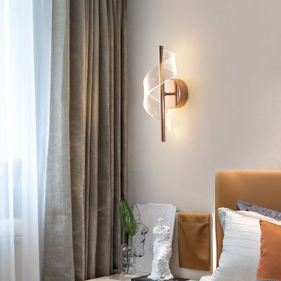 Modern Screw Shape Living Room Backdrop Lampu Dinding Desainer Pribadi Lampu Dinding Akrilik di samping ranjang