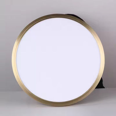 Modern Gold Body White Acrylic Shade Ceiling Lamp Ruang tamu Bulat 24W 36W 54W LED Metal Ceiling Light