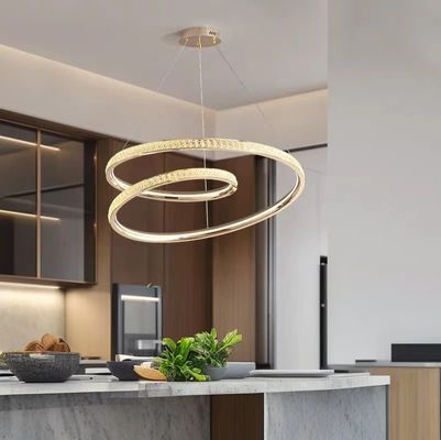Modern sederhana Italia cahaya ruang tamu mewah ruang makan kamar tidur Chandelier cincin tingkat tinggi minimalis