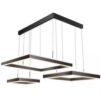 Ruang tamu Lampu persegi sederhana Lampu lentera persegi Nordic Lampu lentera minimalis Ruang makan