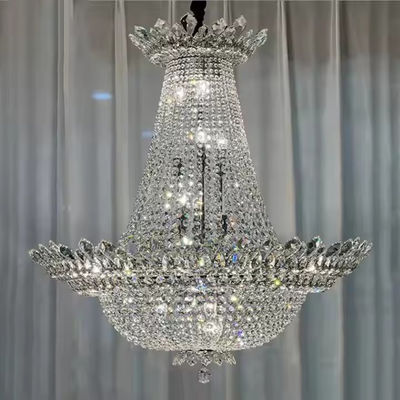 Crystal Wedding Dekorasi Chandelier Hot Sale Villa Hotel Mewah Lampu Lampu Surface Crystal