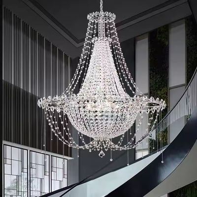 Italia K9 Master Bedroom Luxury Crystal Light Villa Living Duplex Staircase Princess Dekorasi ruang pameran