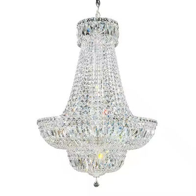 Modern Hotel Lobby Villa Dekorasi Pendant Lampu Custom Proyek Besar Mewah LED Crystal Chandelier