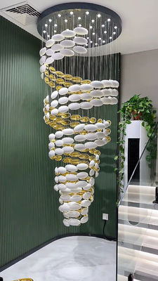 Dragon egg chandelier Art Golden Egg Chandelier Hotel Villa Ballroom Lobby Mall atrium Sandbox tangga loteng
