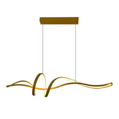 Ruang Makan Chandelier Fluffy Catkins Linear Italian Pendant Light Dekorasi Ruang Makan Mewah Dimmable Long Strip Lamp