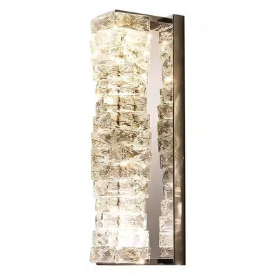 Nordic Modern Light Luxury Crystal Wall Lamp Dekorasi untuk Rumah Lampu Perlengkapan Emas Showroom Hotel Villa Indoor LED Wall Light