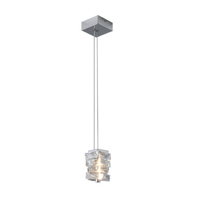 Nordic Luxury Crystal Chandelier Bentuk persegi panjang K9 Crystal stainless steel body untuk hotel Kamar tidur Ruang makan Ruang tamu Lobby