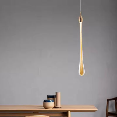 Elegant LED Luxury Crystal Chandeliers Water Drop Lamps Kamar Tidur Modern Simple Bar Dekoratif Chandelier Pencahayaan Lampu Gantung