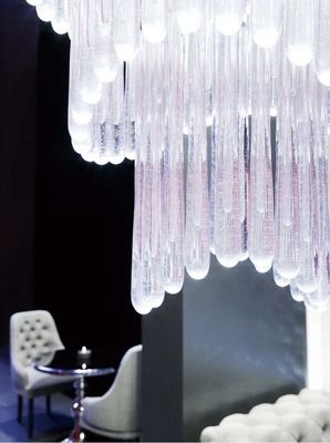 Banquet hall chandelier Hotel lobby departemen penjualan meja pasir lampu kristal air tetes chandelier ruang pameran model hall kepribadian non-standar