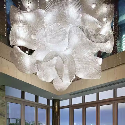 Hotel Villa Shopping Mall Gedung Dupleks Ruang tamu Lampu Saklar Kontrol Meja Pasir Kristal Manik-manik Kain Hall Lestari