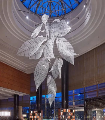 Hotel Lobby Restoran Ruang Pertemuan Klub Villa Departemen Seni Dekorasi Crystal Leaf Chandelier Umur 30000 Jam