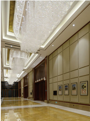 Produk Baru Lampu Dekoratif Ruang Ballroom Pusat Perbelanjaan Pencahayaan Hotel Lobby Lampu Kristal Langit-langit Mewah
