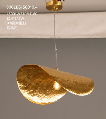 Lampu langit-langit gantung logam Dekorasi rumah Lampshade Lampu lilin bulat Lampu gantung untuk ruang tamu