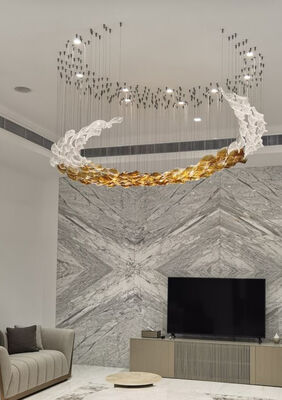 Deco Chandeliers Wicker Fixtures Crystal LED Art Lamp Barat Modern Chandelier