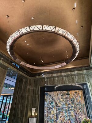 Modern Island Living Room Stainless Steel Crystal Chandelier Lampu Perlengkapan Remote Control LED Kecerahan Tinggi 3 Tahun