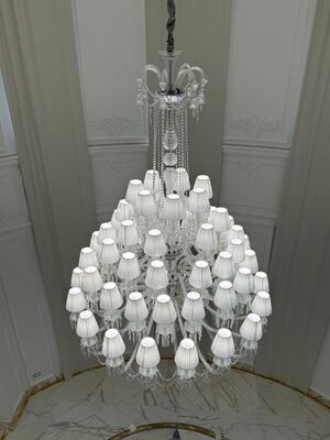 Lampu Gantung Kristal Mewah Eropa Ruang Tamu Hotel Aula Villa Aplikasi Lampu Lilin Mewah