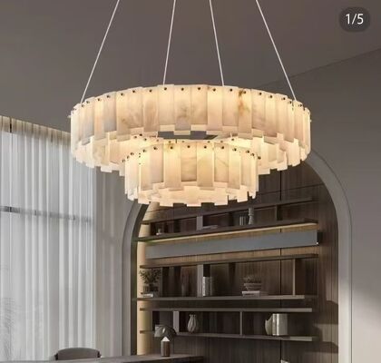 Custom Multi-Tier Crystal Ribbon Chandelier Modern Art Eropa Dekorasi Banquet Hall Light Fixture